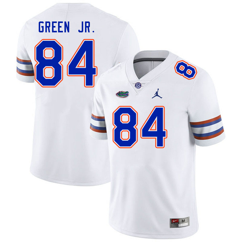 Men #84 Brian Green Jr. Florida Gators College Football Jerseys Stitched Sale-White - Click Image to Close